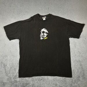 Vintage Y2k Billabong Skull Logo T-Shirt Men's Size XL Black Surf Skate #1959